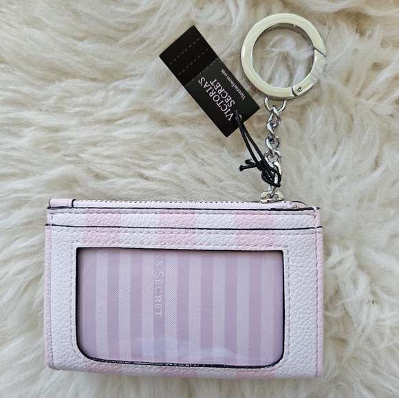 Victoria's Secret zipper card case wallet in Signature Stripe - Picture 5 of 7